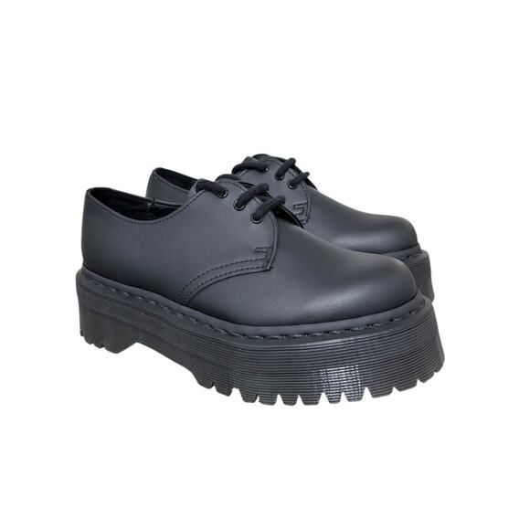 *SOLD* New! Dr. Martens Vegan 1461 Mono Felix Platforms in Black - Size 6 - Picture 8 of 10